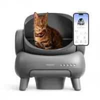 Neakasa M1 Open-top Self-cleaning Cat Litter Box - Charcoal - Front_Zoom