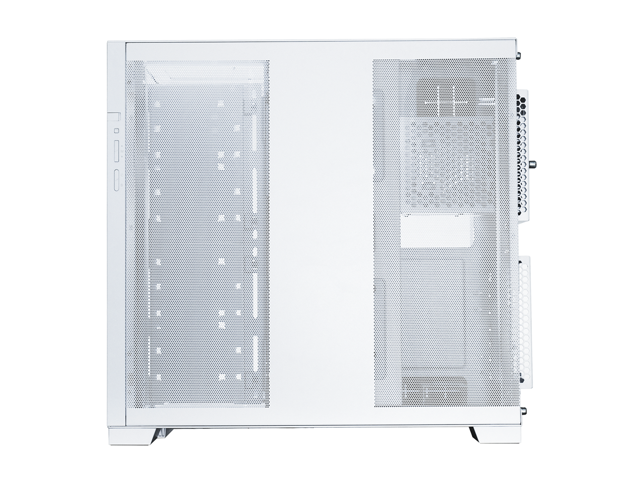 Alt View 3. Lian Li - LIAN LI O11 EVO RGB  White Aluminum / Steel / Tempered Glass ATX Mid Tower Computer Case ----O11DERGBW - White.