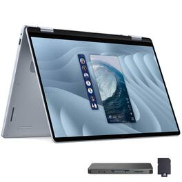 Dell - Plus 16" FHD+ 2-in-1 Touchscreen Laptop,Ultra 7 256V,16GB RAM,4TB SSD+1TB Dock Set,Arc Graphics,Win 11 - Blue