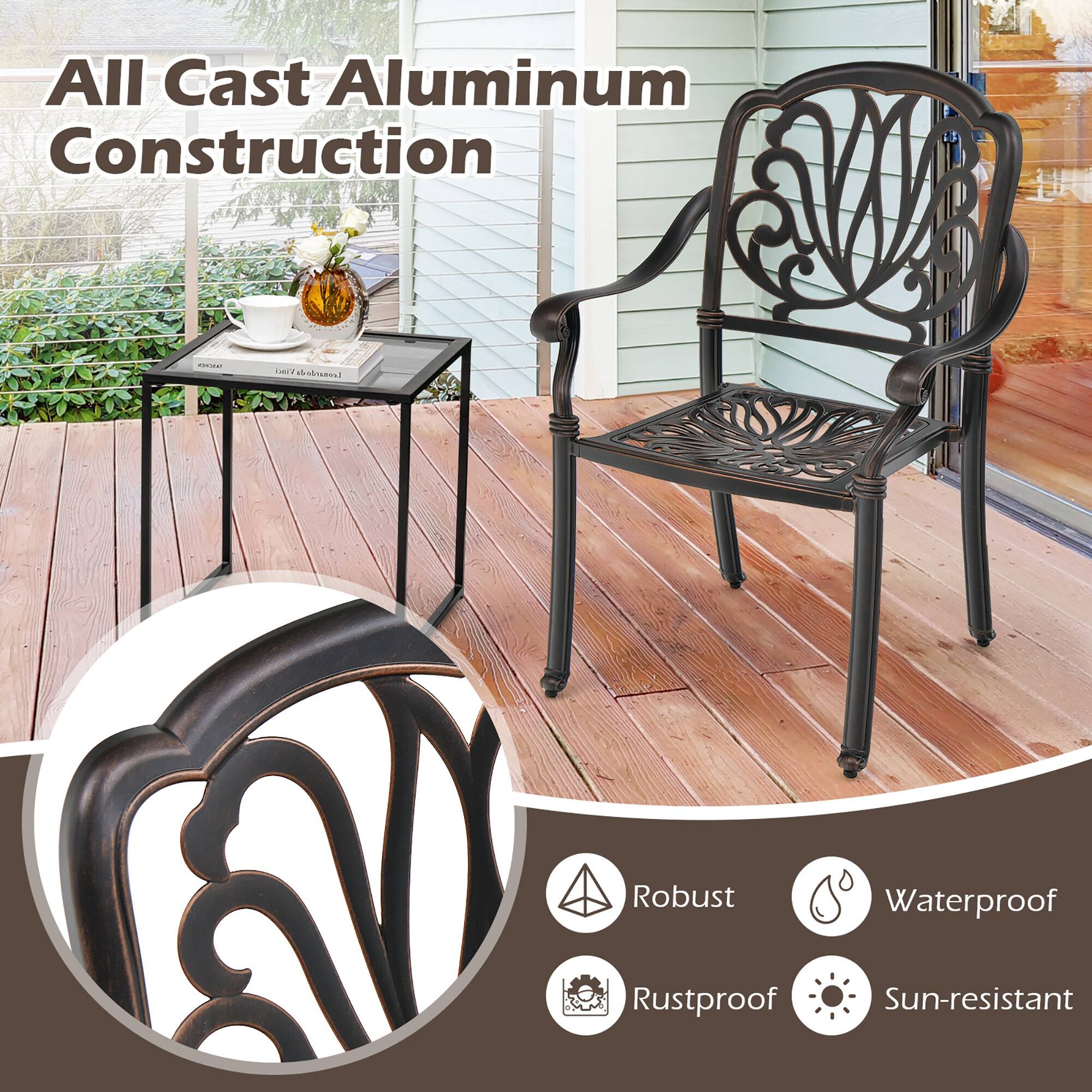 All Cast Aluminum Construction

Robust  
Waterproof  
Rustproof  
Sun-resistant