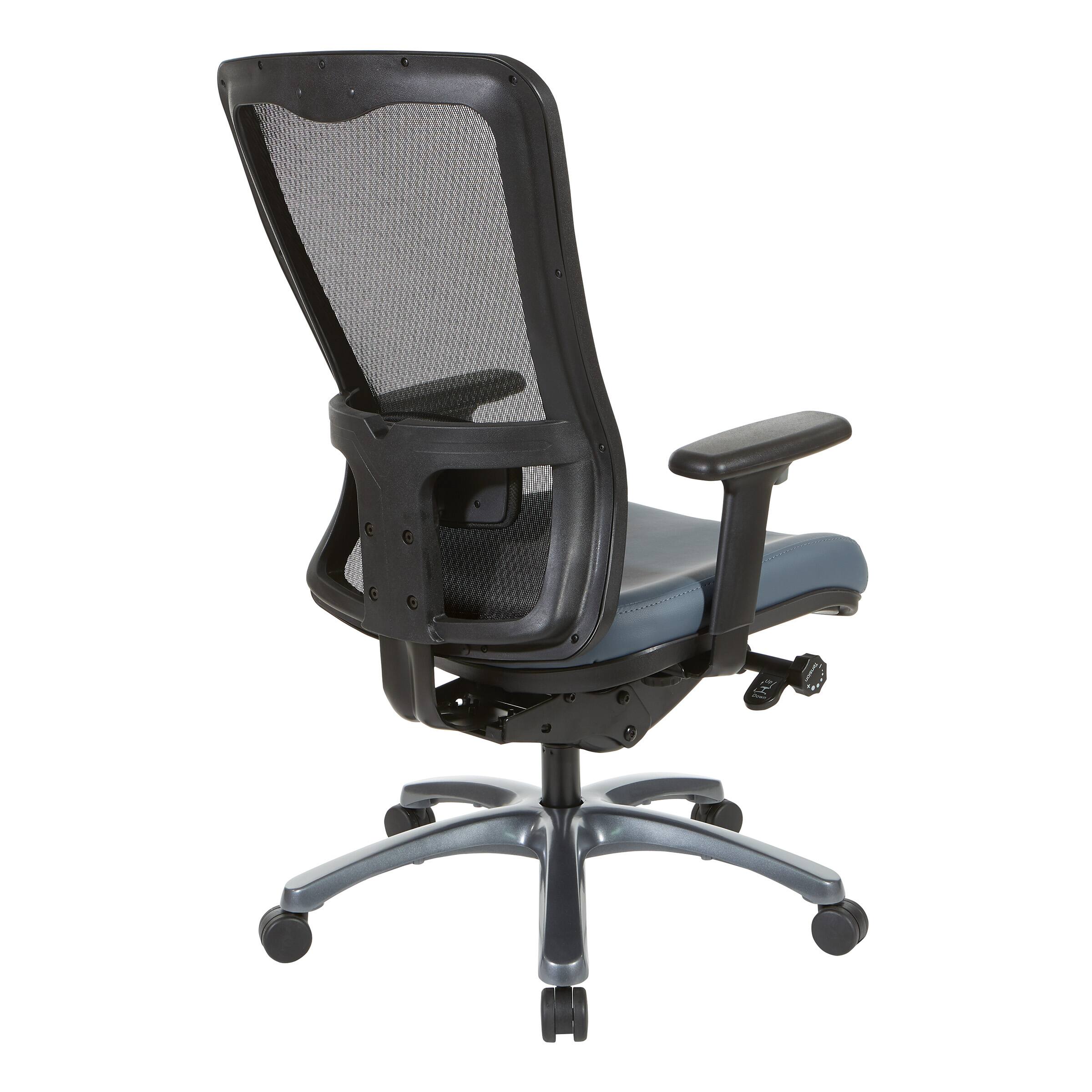 Alt View 12. OSP Home Furnishings - ProGrid High Back Chair in Dillon Blue - Blue.