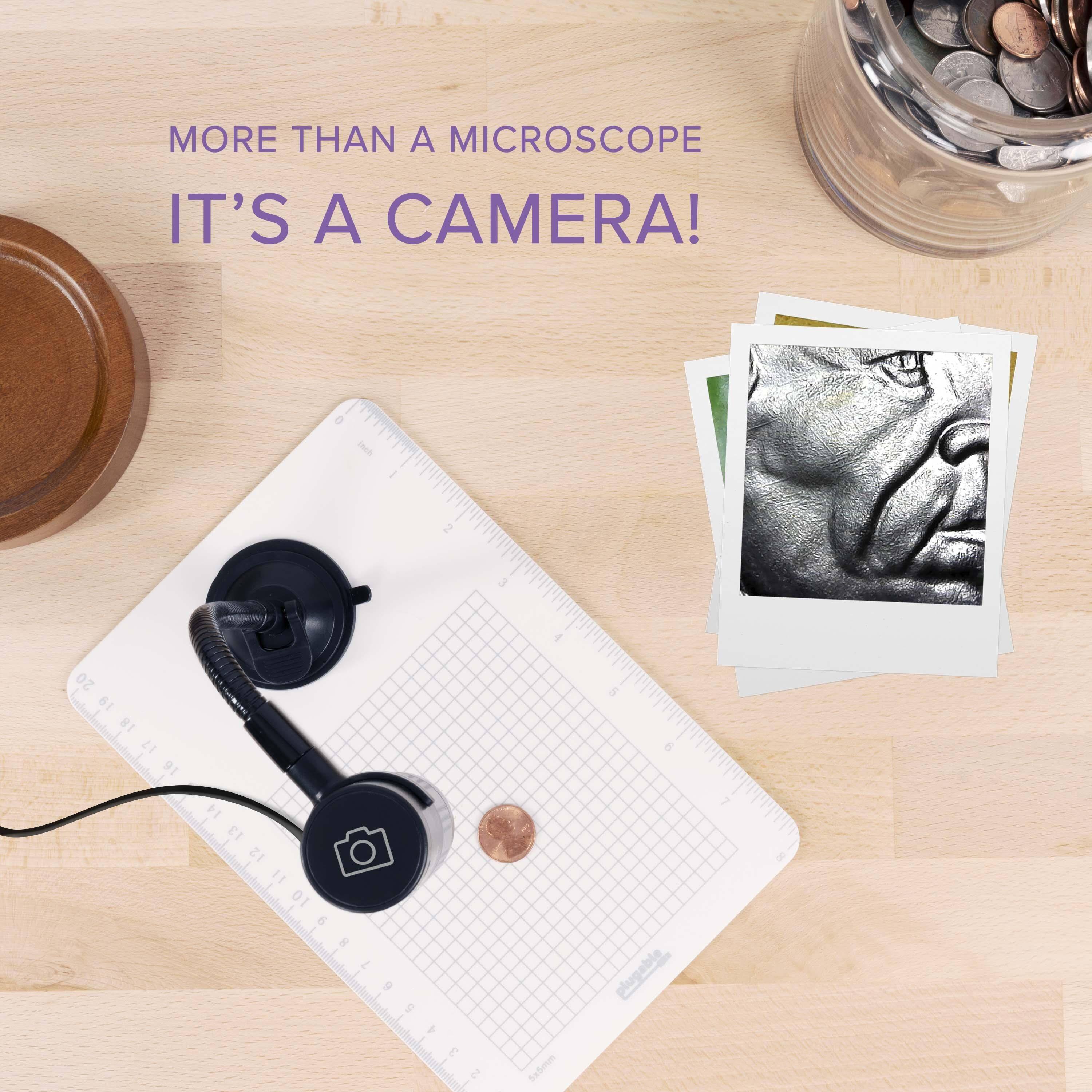 MORE THAN A MICROSCOPE IT'S A CAMERA!