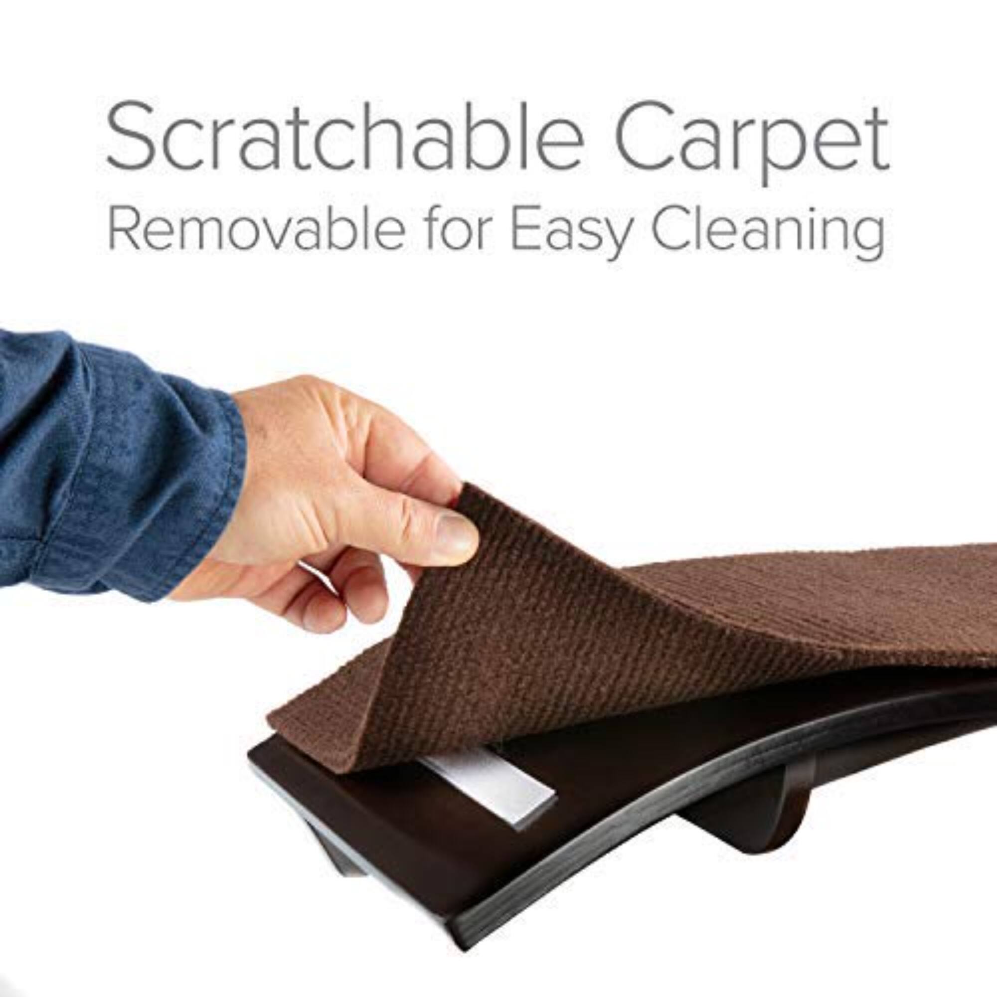 Scratchable Carpet
Removable for Easy Cleaning