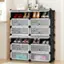Alt View 11. Costway - 12 Cubic Portable Shoe Rack Shelf Cabinet Storage Closet Organizer Home Furni - Silver+Black.