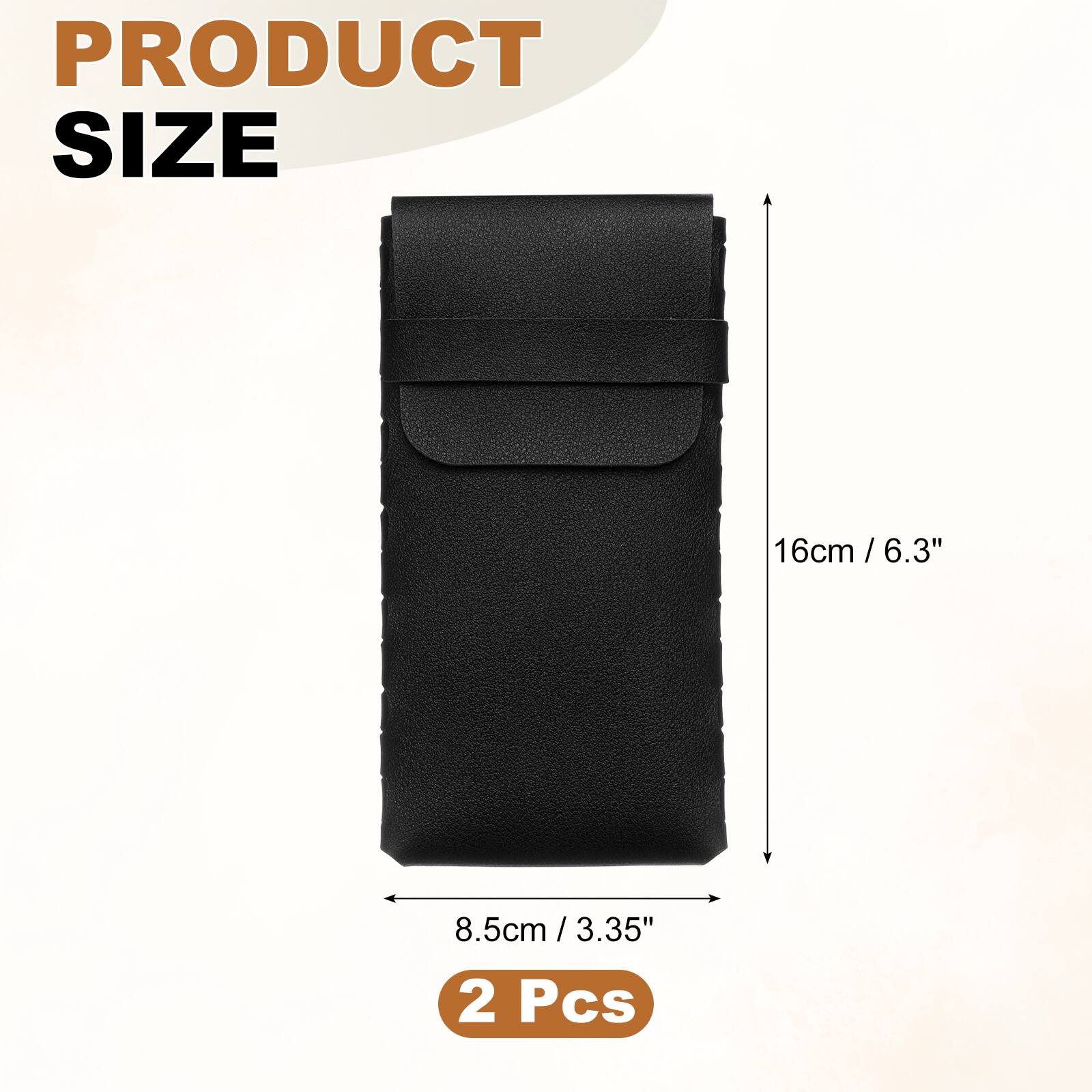PRODUCT SIZE  
16cm / 6.3"  
8.5cm / 3.35"  
2 Pcs