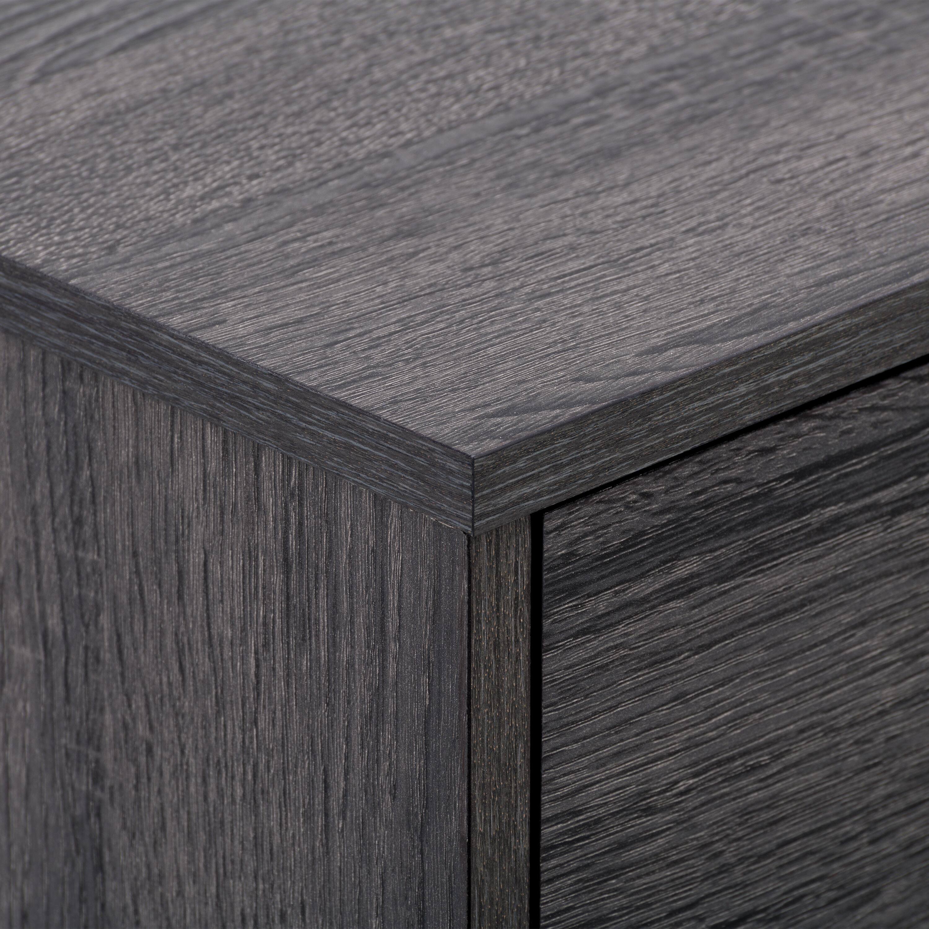 Alt View 14. CorLiving - Hollywood Collection TV Stand with Open and Closed Shelves for Most TVs up to 85" - Dark Gray.