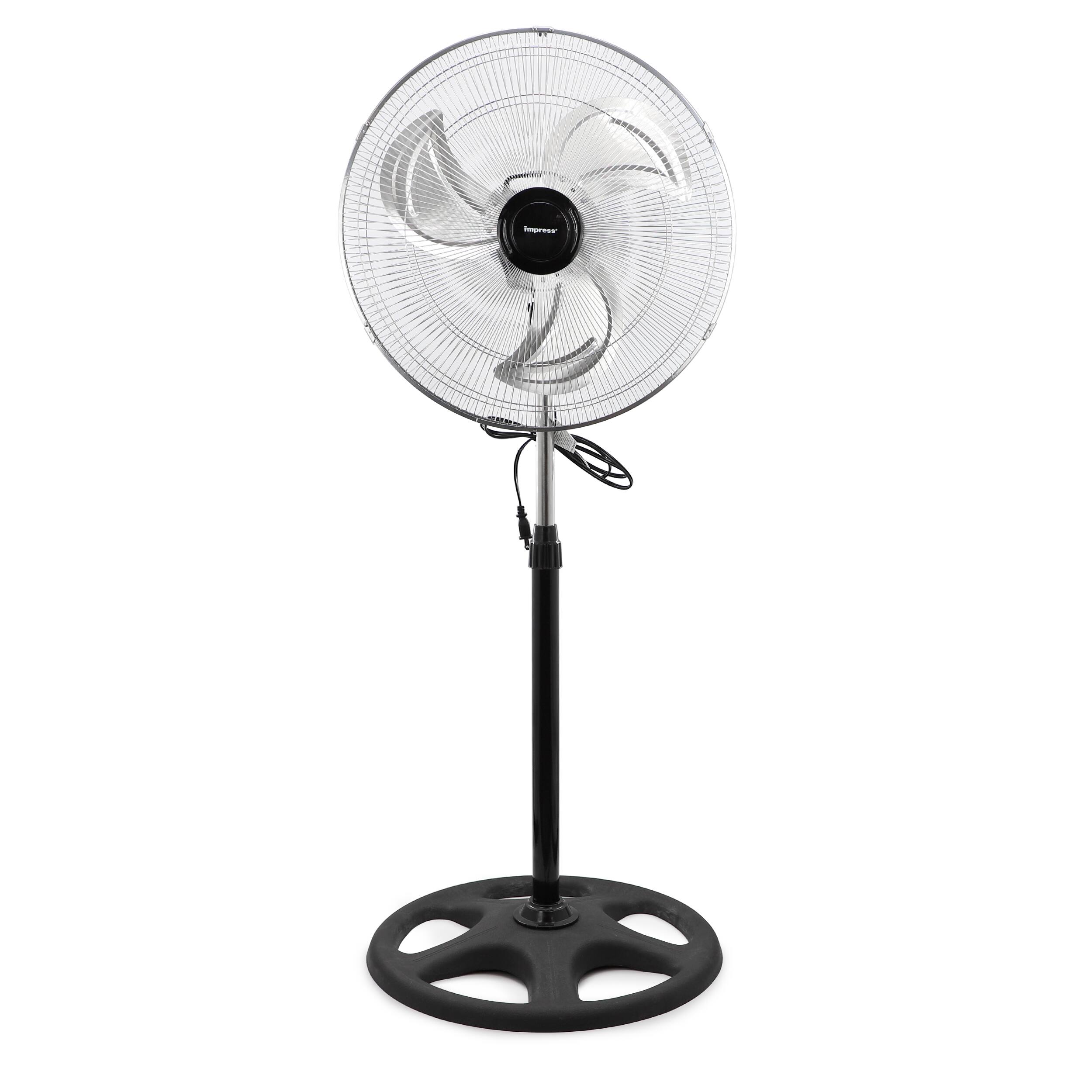 Alt View 1. Impress - Impress 18 Inch Chrome Hi-Speed Industrial Standing Fan - Chrome.