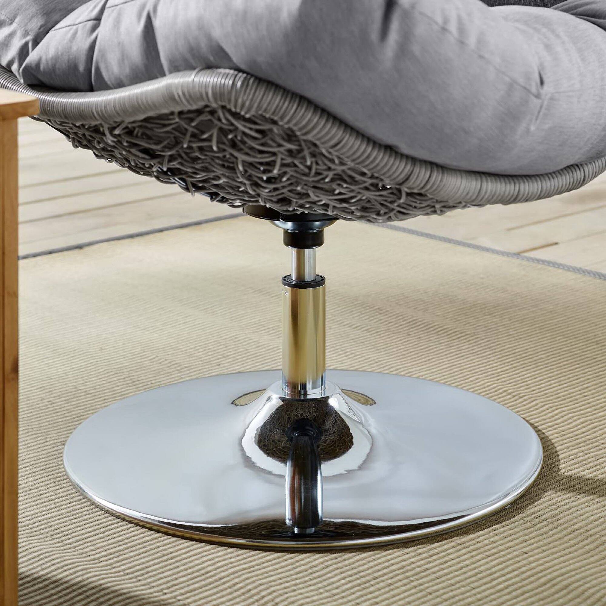 Left. Modway - Brighton Wicker Rattan Outdoor Patio Swivel Lounge Chair by Modway - Light Gray Gray.