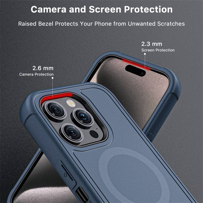 Camera and Screen Protection
Raised Bezel Protects Your Phone from Unwanted Scratches
2.3 mm Screen Protection
2.6 mm Camera Protection