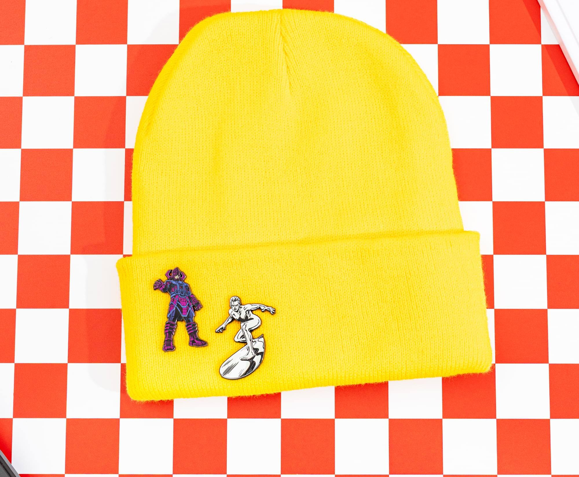 Alt View 5. SalesOne LLC - Marvel Studios Fantastic Four Galactus and Silver Surfer 2-Piece Enamel Pin Set - Multi-Colored.