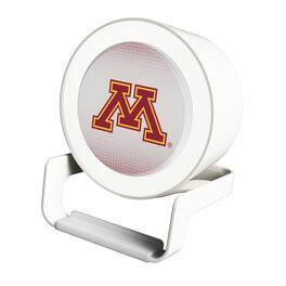 Keyscaper - Minnesota Golden Gophers Linen Print Nightlight Charger & Bluetooth Speaker - White