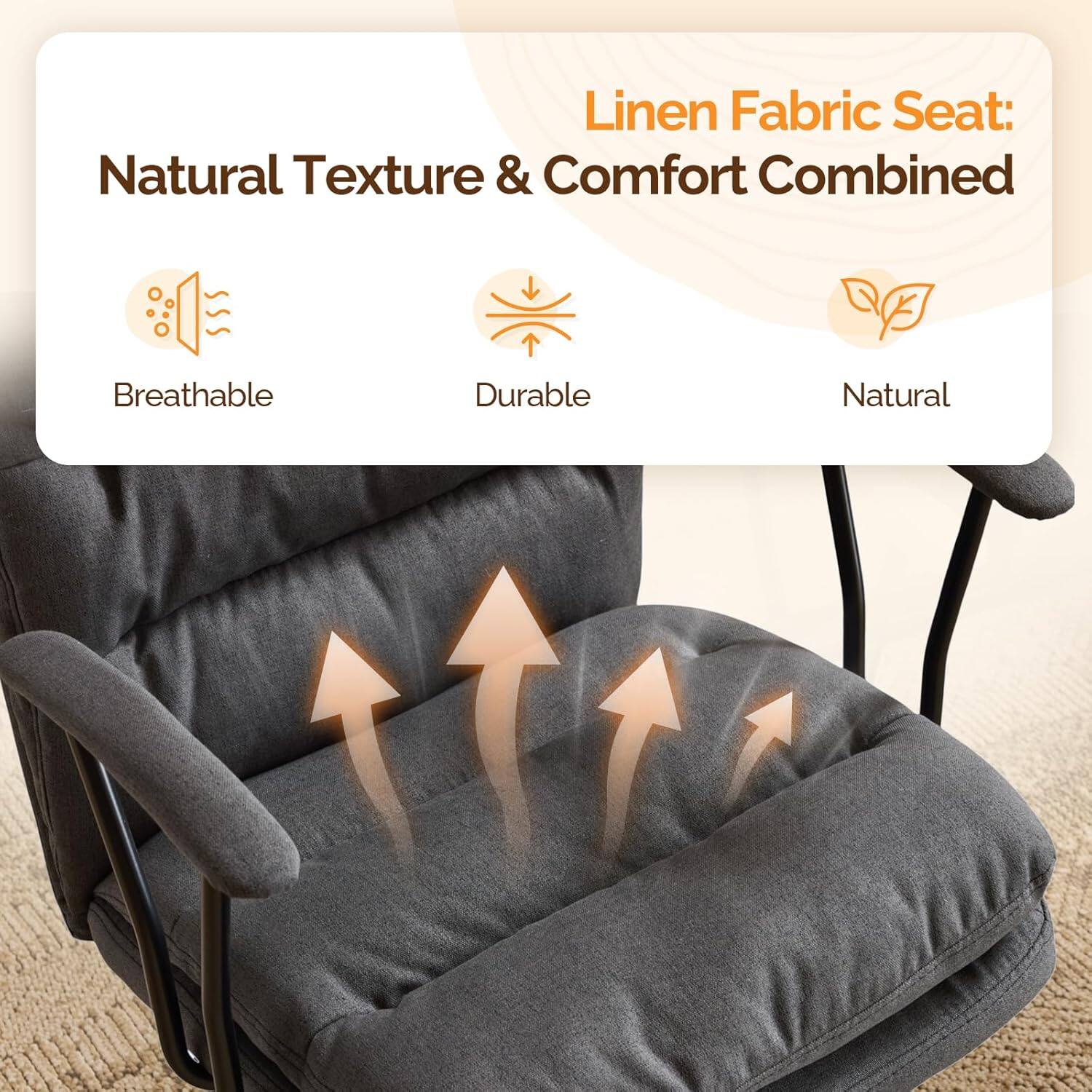 Linen Fabric Seat: Natural Texture & Comfort Combined

- Breathable
- Durable
- Natural