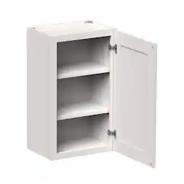 Boyel Living - 18-in W x 30-in H x 12-in D Shaker RTA Kitchen Wall Cabinet with Soft-Close Doors - Glacier White