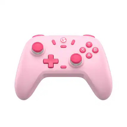Front. GameSir - Nova Lite Multi-Platform Tri-mode Game Controller - Blush Pink.