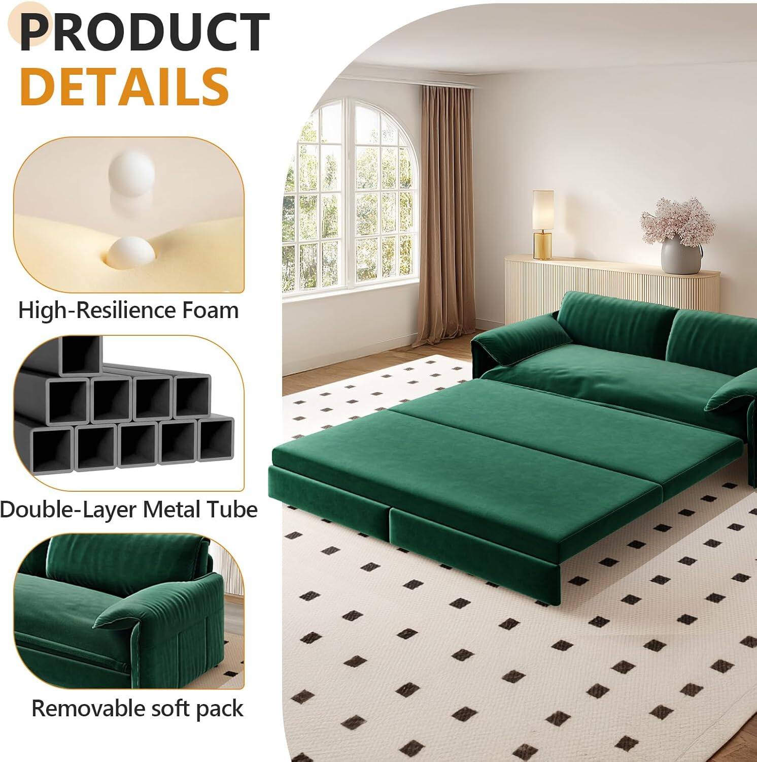 PRODUCT DETAILS

- High-Resilience Foam
- Double-Layer Metal Tube
- Removable soft pack
