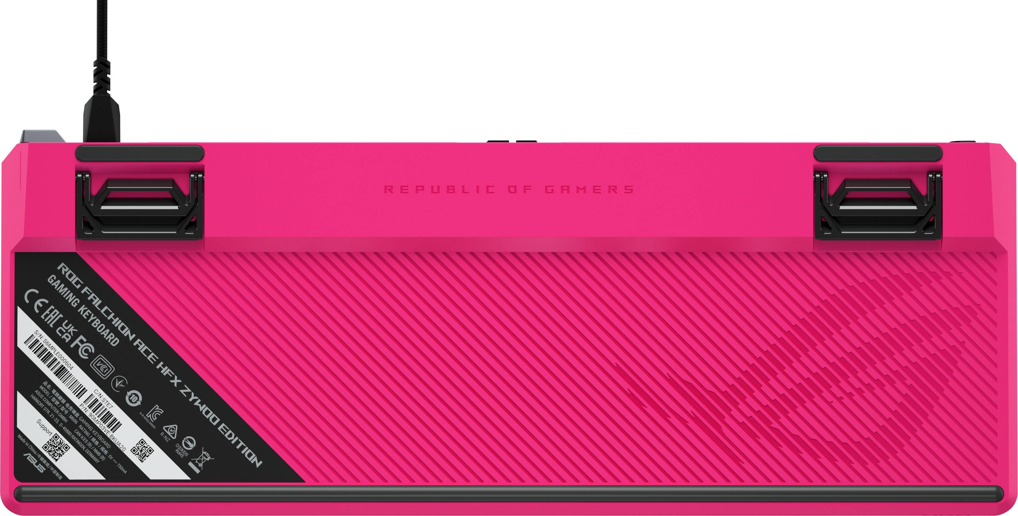 REPUBLIC OF GAMERS  
ROG CERBERUS GAMING EDITION  
GAMING KEYBOARD  
S/N: NUS6MPLFCACE000604  
VCI: HFX OE  
HARKRIT KSUS/COMPUTR  
STET 10 DDMAZ  
IC 21-22-06  
GAMING ALIMFIOL  
Support  
SATTIG CUSTOMER  
R-NZ Male  
KEYBOARD EBKUA20  
B EDITION  
ASUS DERNANY  
0nk