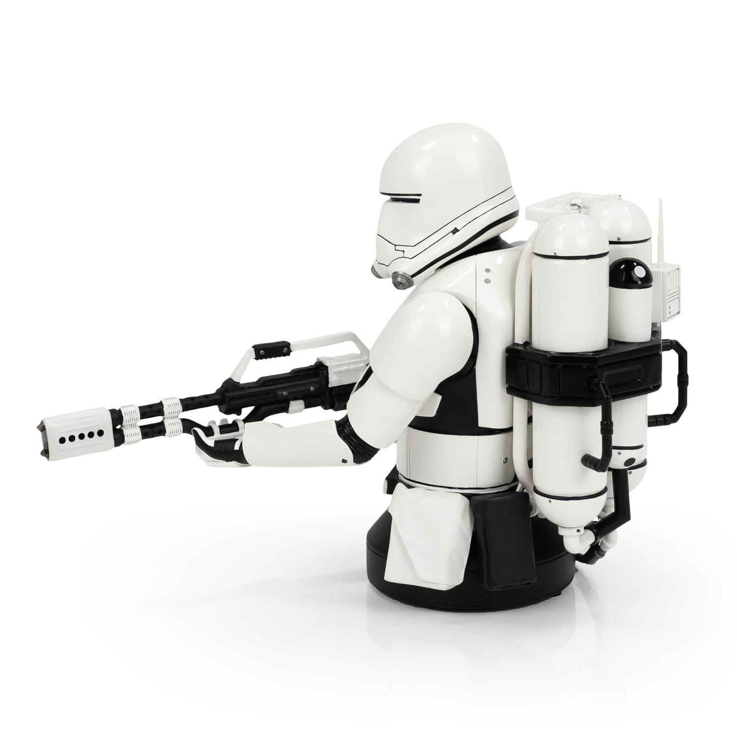 Alt View 2. Star Wars - Star Wars First Order Flametrooper Figure Statue | 7-Inch Character Resin Bust - White/Black.