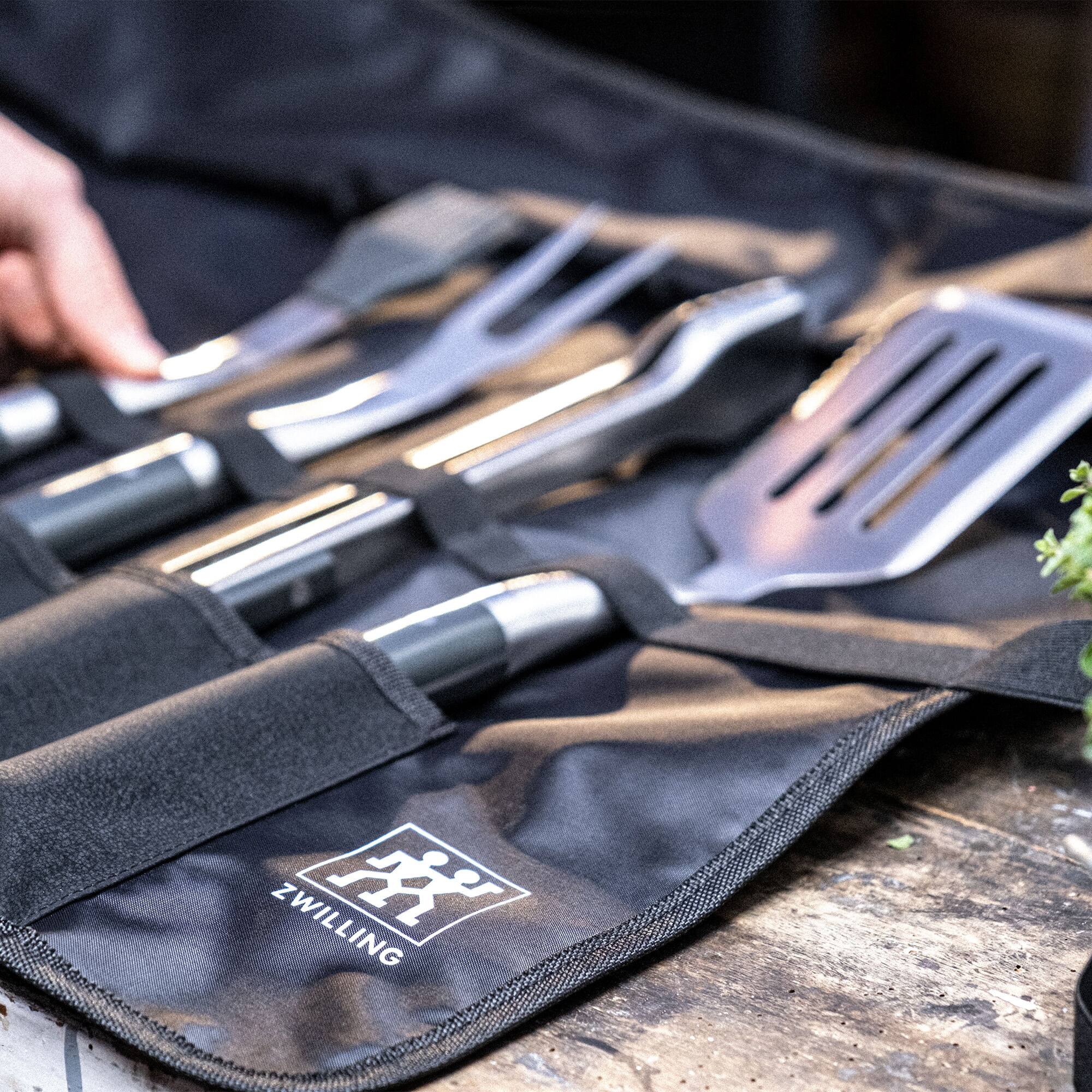 Alt View 2. ZWILLING - ZWILLING BBQ+ Chef's Tool Storage Wrap - Black.
