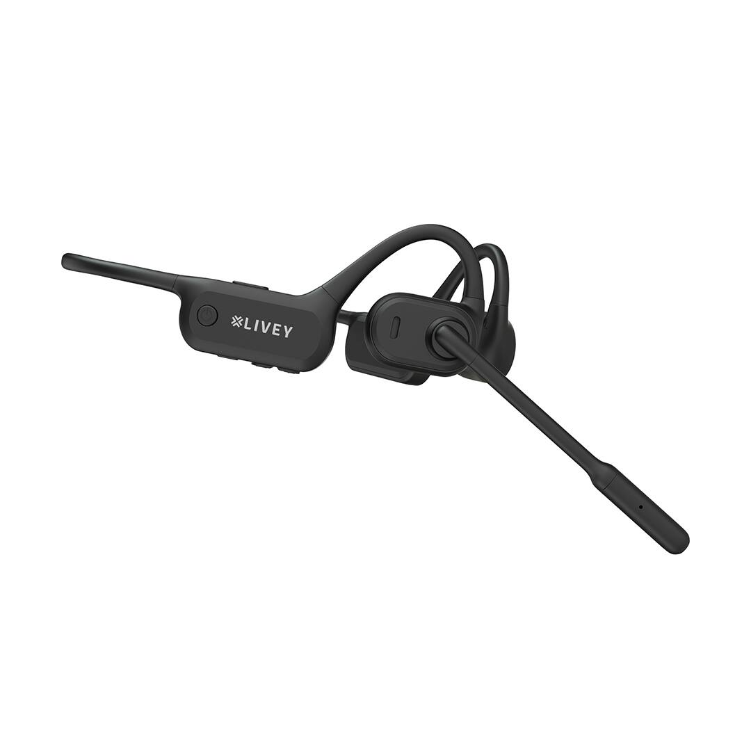 Front. LIVEY - OpenEar 750BT Wireless Bluetooth Headset with Environment Noise Cancellation.