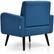 Alt View 15. Costway - Accent Upholstered Single Sofa Home Office Armchair with Wooden Legs (Set of 2) - Blue.