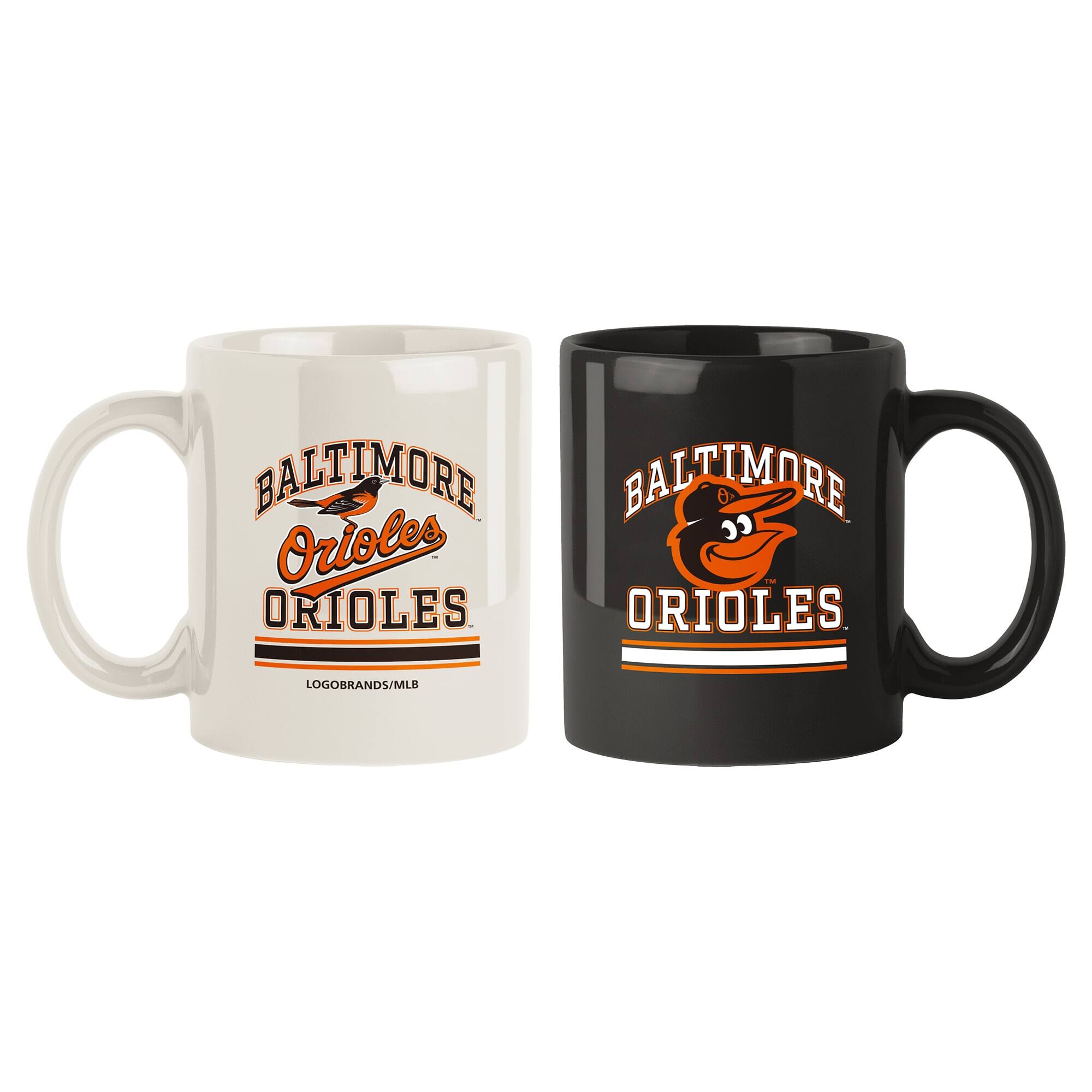 Logo Brands - Baltimore Orioles 15oz. Current & Throwback Mug Set - Multicolor price history on PriceWatchPro