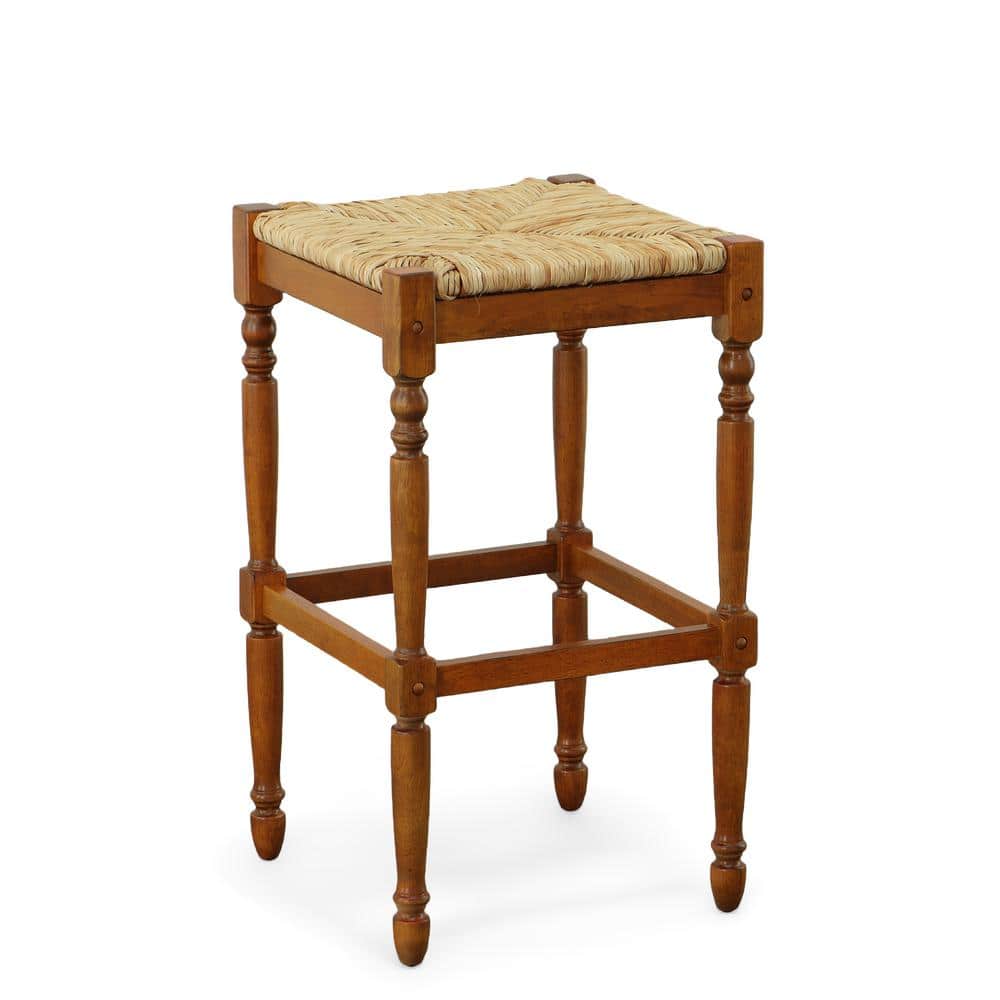 Carolina Chair & Table - Hawthorne 29" Barstool - Walnut - Walnut, Natural