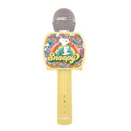 Lexibook - Peanuts, Wireless Snoopy Microphone with Speaker, voice change function, retractable phone holder, and Bluetooth option