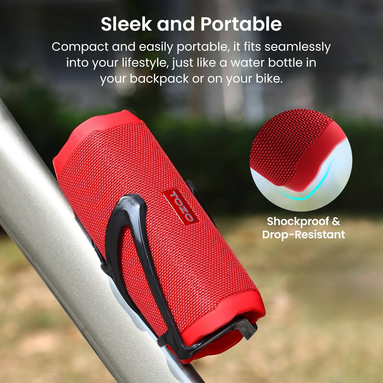 Sleek and Portable

Compact and easily portable, it fits seamlessly into your lifestyle, just like a water bottle in your backpack or on your bike.

Shockproof & Drop-Resistant
