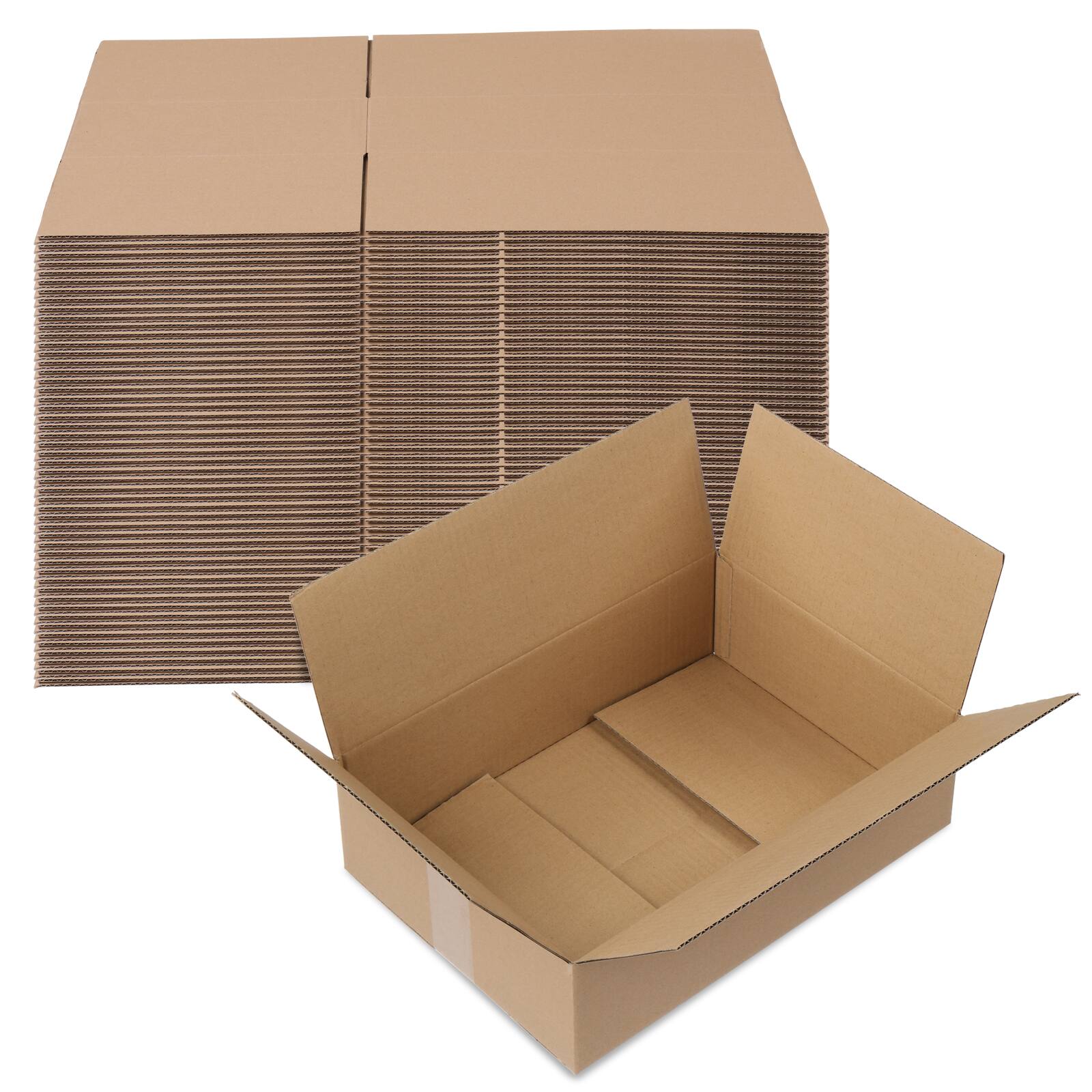 Alt View 6. Winado - 50 14x10x4 Shipping Boxs Packing Mailing Storage Corrugated Box 3 mm Thickness Recyclable Box for USPS, FedEx Shipping.