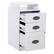 Alt View 14. OSP Home Furnishings - 3 Drawer Locking Metal File Cabinet with Top Shelf - White.