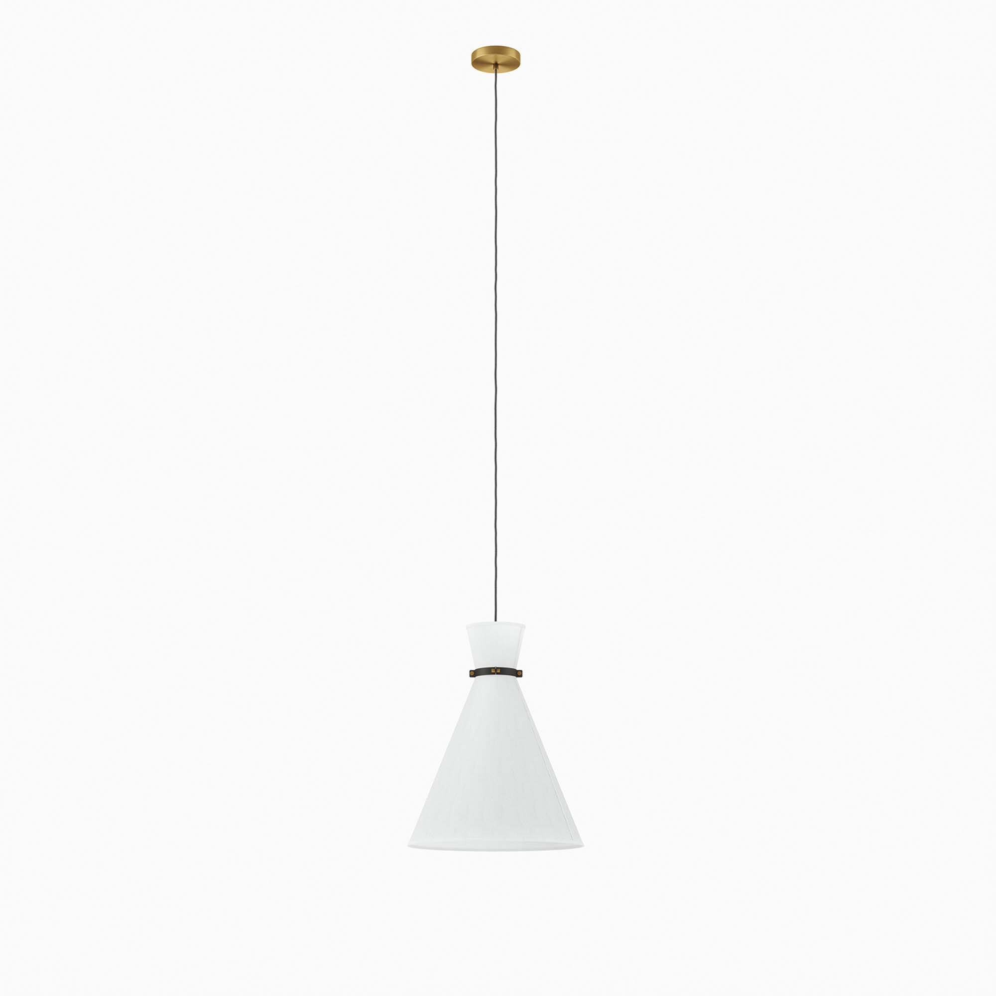 Angle. Modway - Starlight 1-Light Pendant Light by Modway - White Satin Brass.