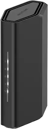 Front. NETGEAR - Nighthawk Dual-Band Wi-Fi 7 Router RS150 Router Only BE3600 Wireless Speed - Black.