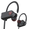 Front. TREBLAB - XR700 Wireless Earbuds - Bluetooth 5.0, IPX7 Waterproof, Noise Cancelling, Adjustable Earhooks, 9H Battery, Deep Bass - Black.