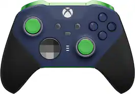 Microsoft - XBOX Elite Series 2 Core Wireless Controller for XBOX Series X, XBOX Series S, XBOX One, PCs, and Cloud-Enabled Devices - Green and Blue