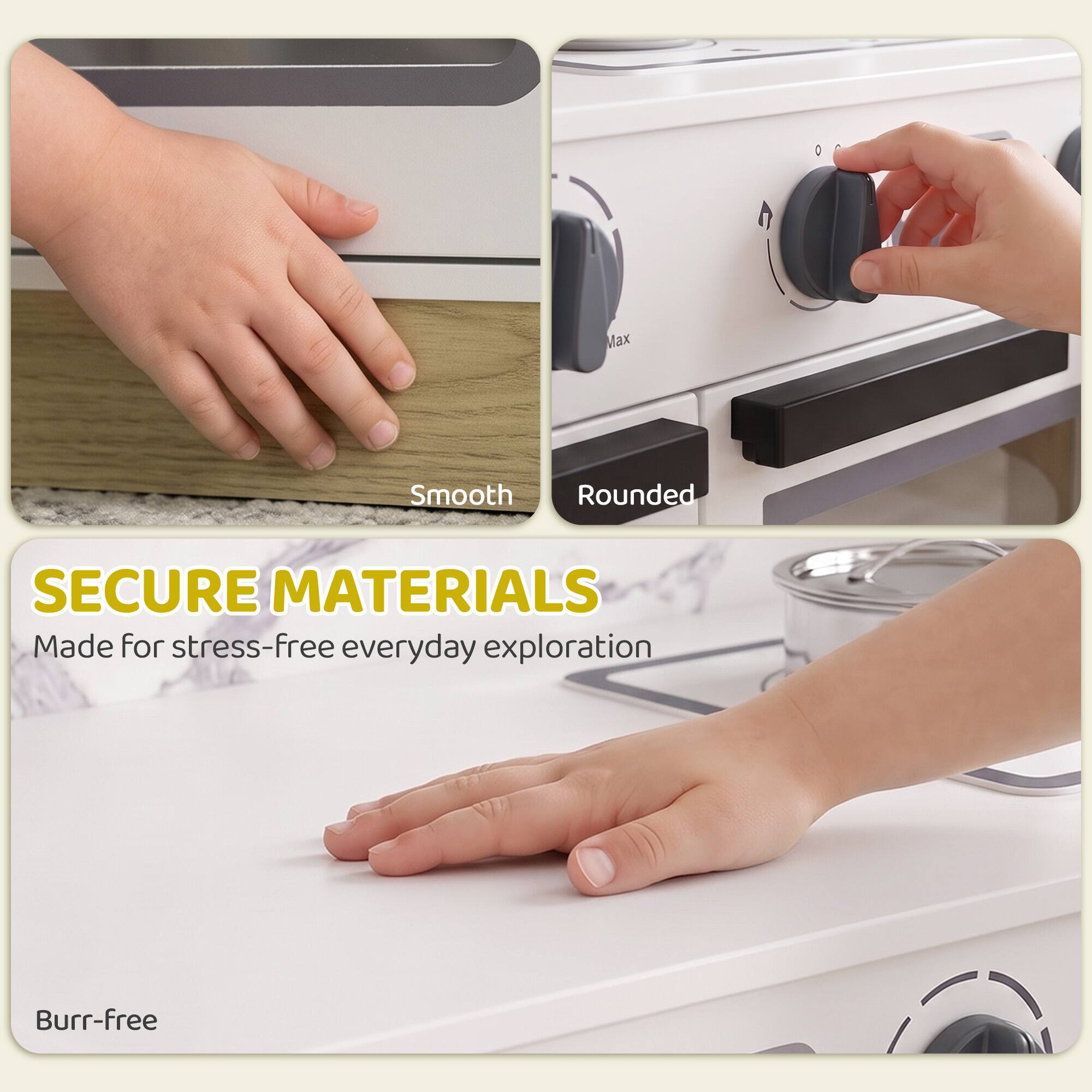 Max

Smooth Rounded

SECURE MATERIALS
Made for stress-free everyday exploration

Burr-free