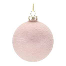 BreeBe - Beaded Glass Ball Ornament (Set of 12) - Pink