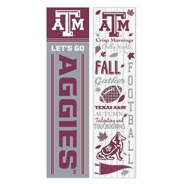 Evergreen Enterprises - Texas A&M Aggies 47" Double Sided Fall Leaner Fan Sign - Multicolor