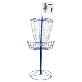 GSE Games & Sports Expert - Portable 12-Chain Disc Golf Basket, Metal Flying Disc Golf Practice Target - Blue