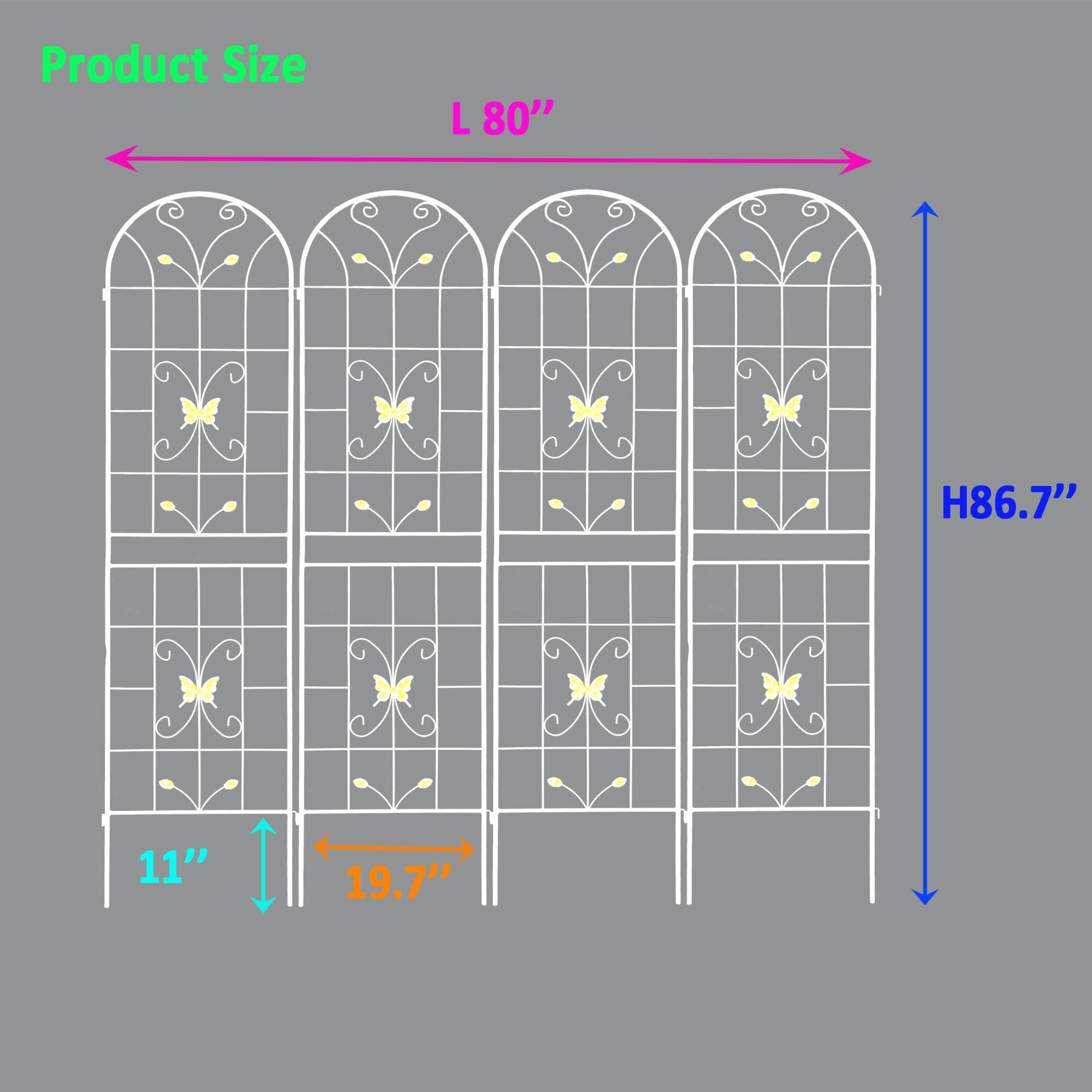 Product Size  
L 80"  
H 86.7"  
11"  
19.7"