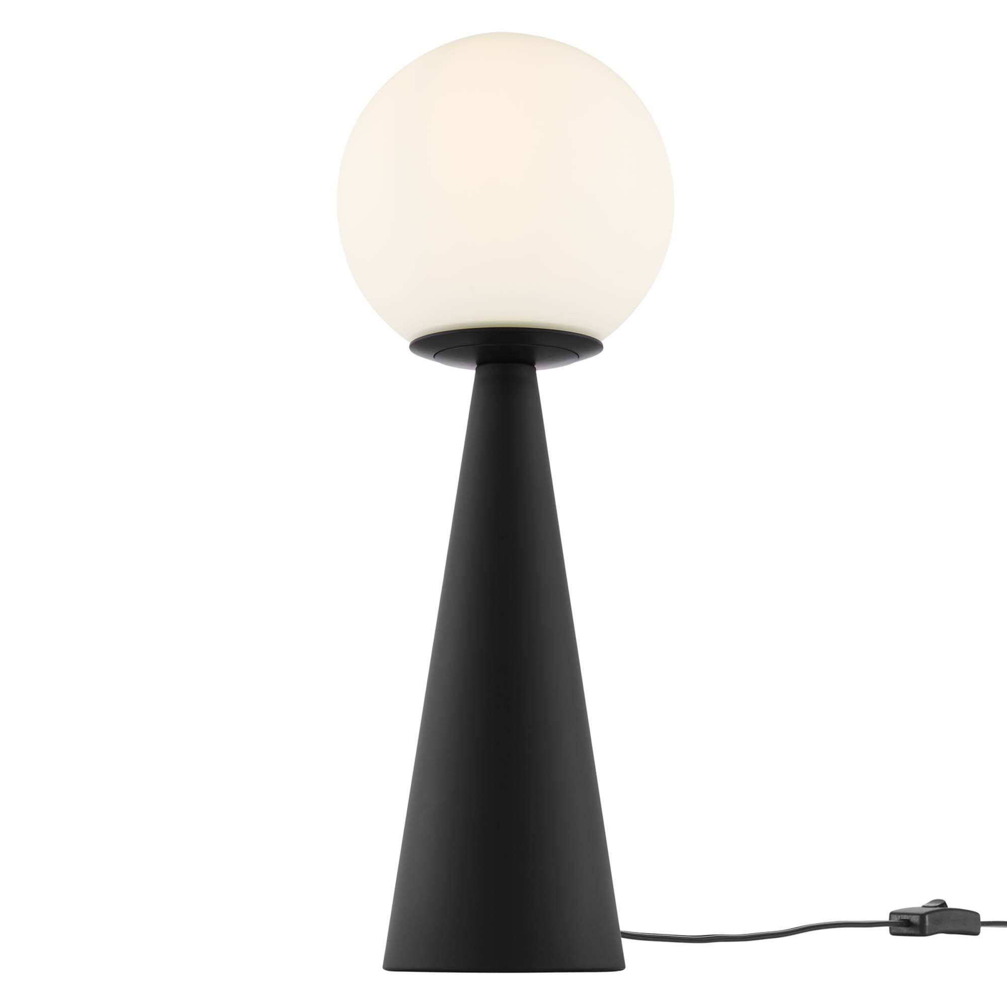 Alt View 2. Modway - Apex Glass Globe Glass Table Lamp by Modway - White Black.