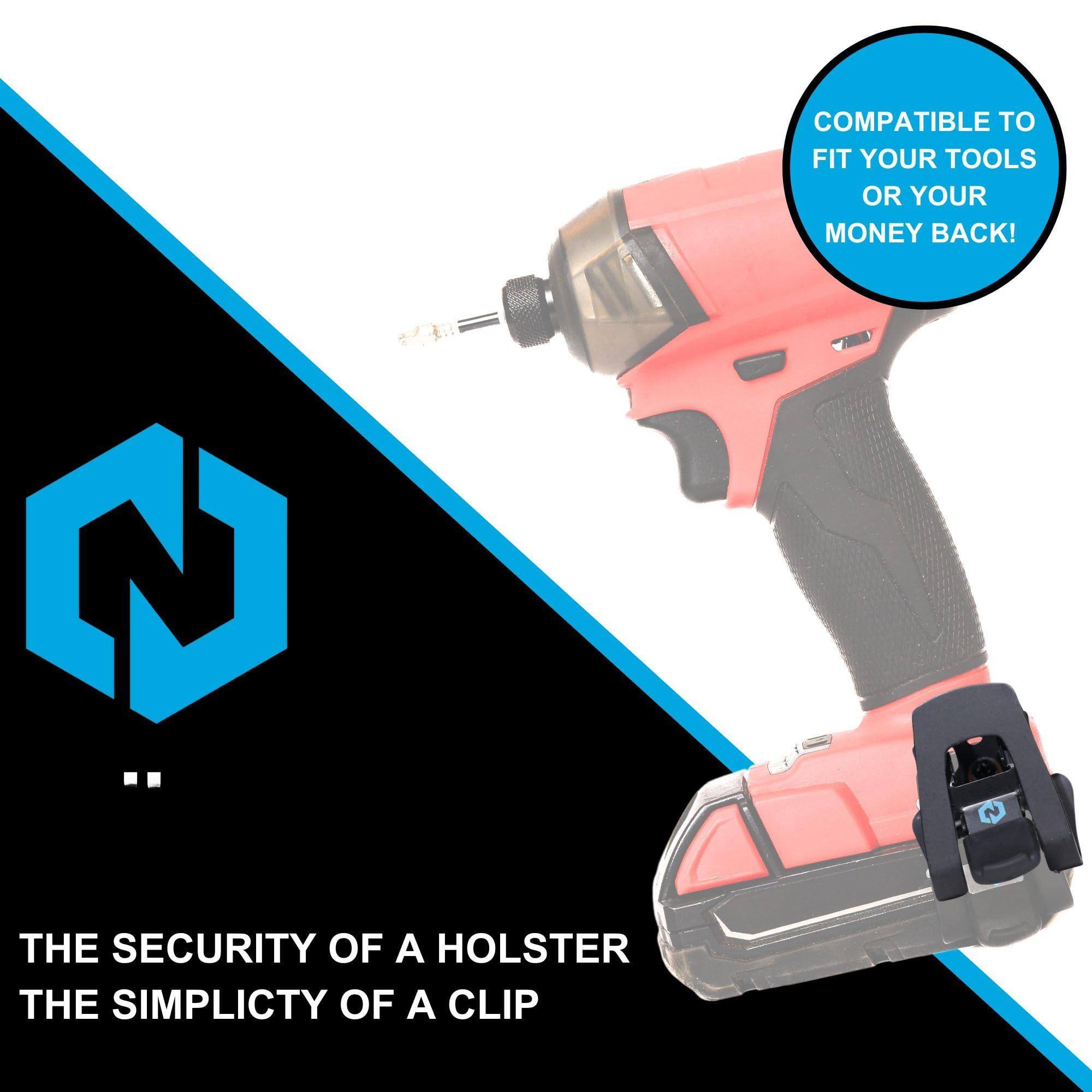 COMPATIBLE TO FIT YOUR TOOLS OR YOUR MONEY BACK!

THE SECURITY OF A HOLSTER
THE SIMPLICITY OF A CLIP