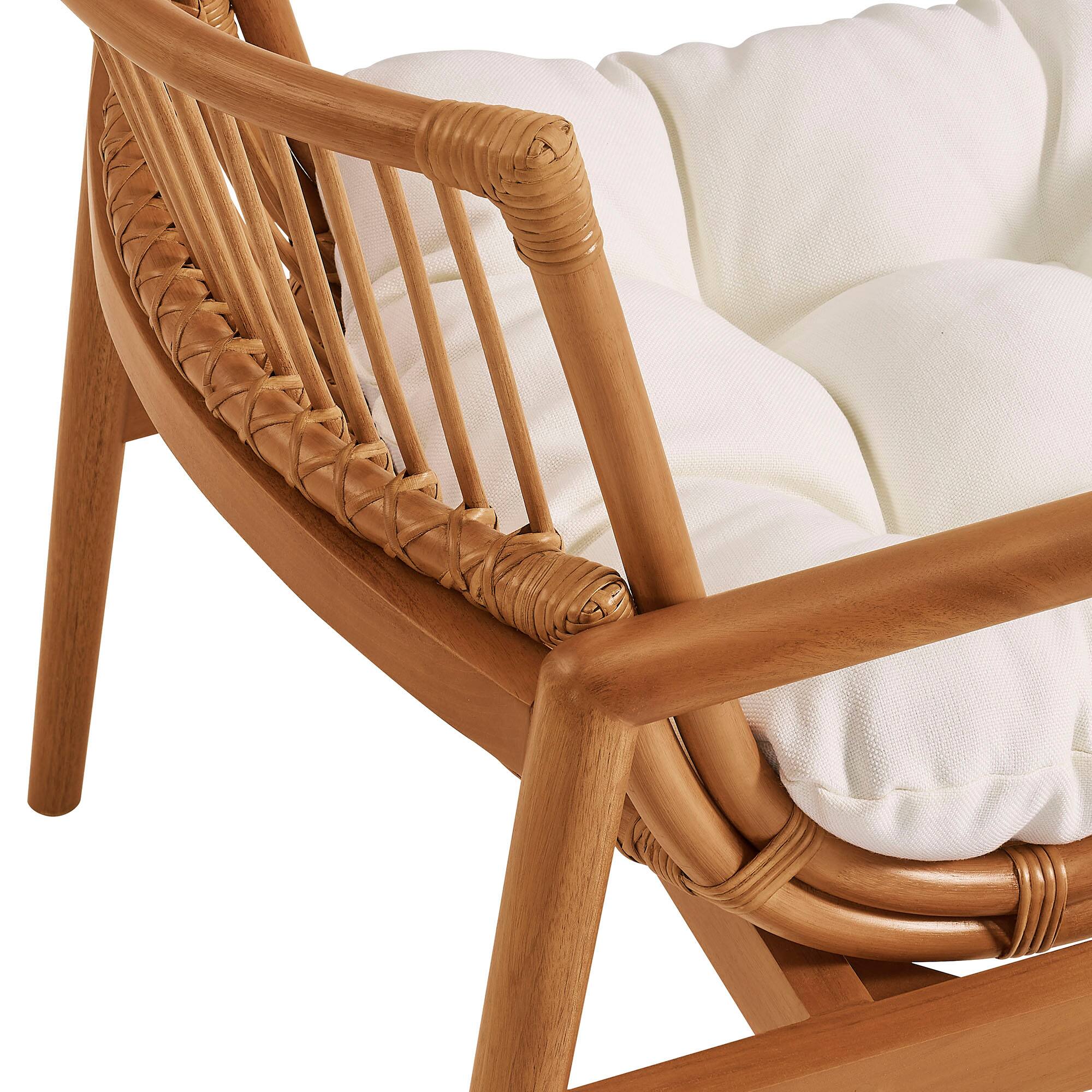 Alt View 7. Modway - Tula Wood Rattan Lounge Chair by Modway - Brown.
