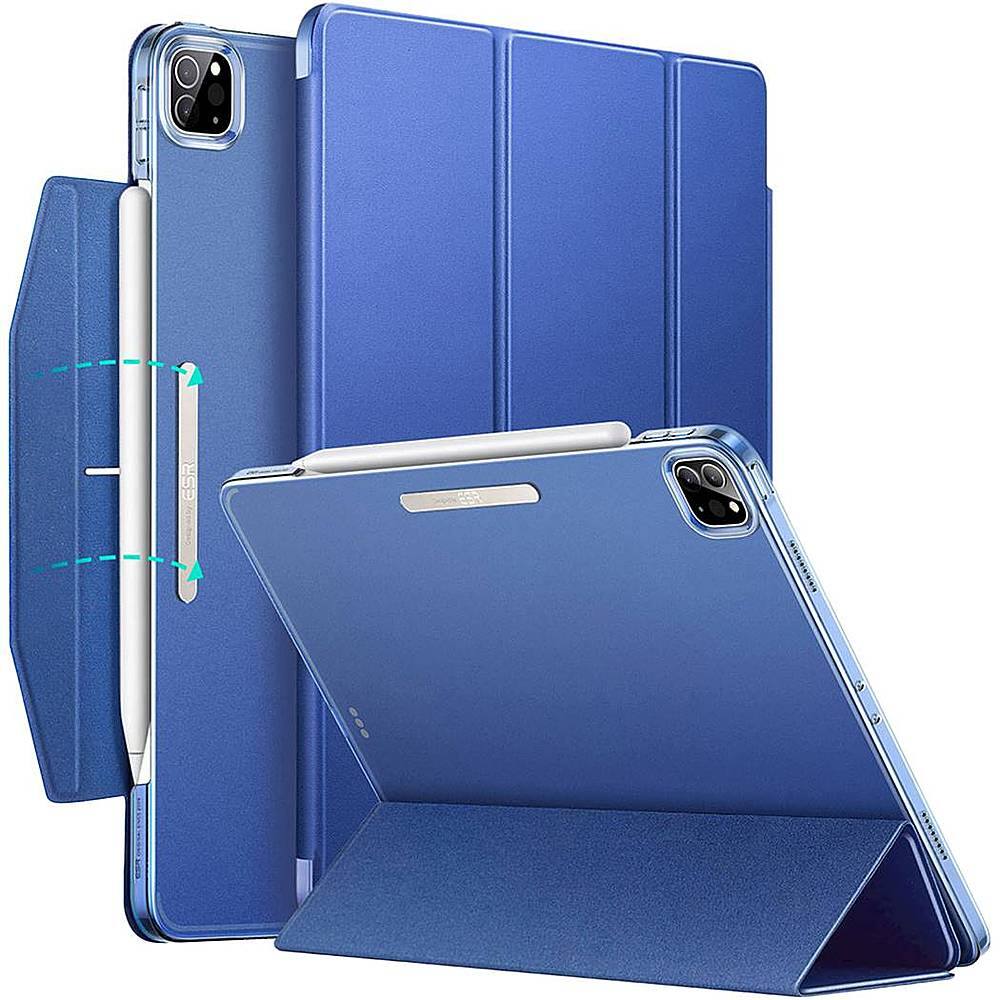 Alt View 14. SaharaCase - ESR Folio Case for Apple iPad Pro 11" (2nd, 3rd, and 4th Gen 2020-2022) - Blue.