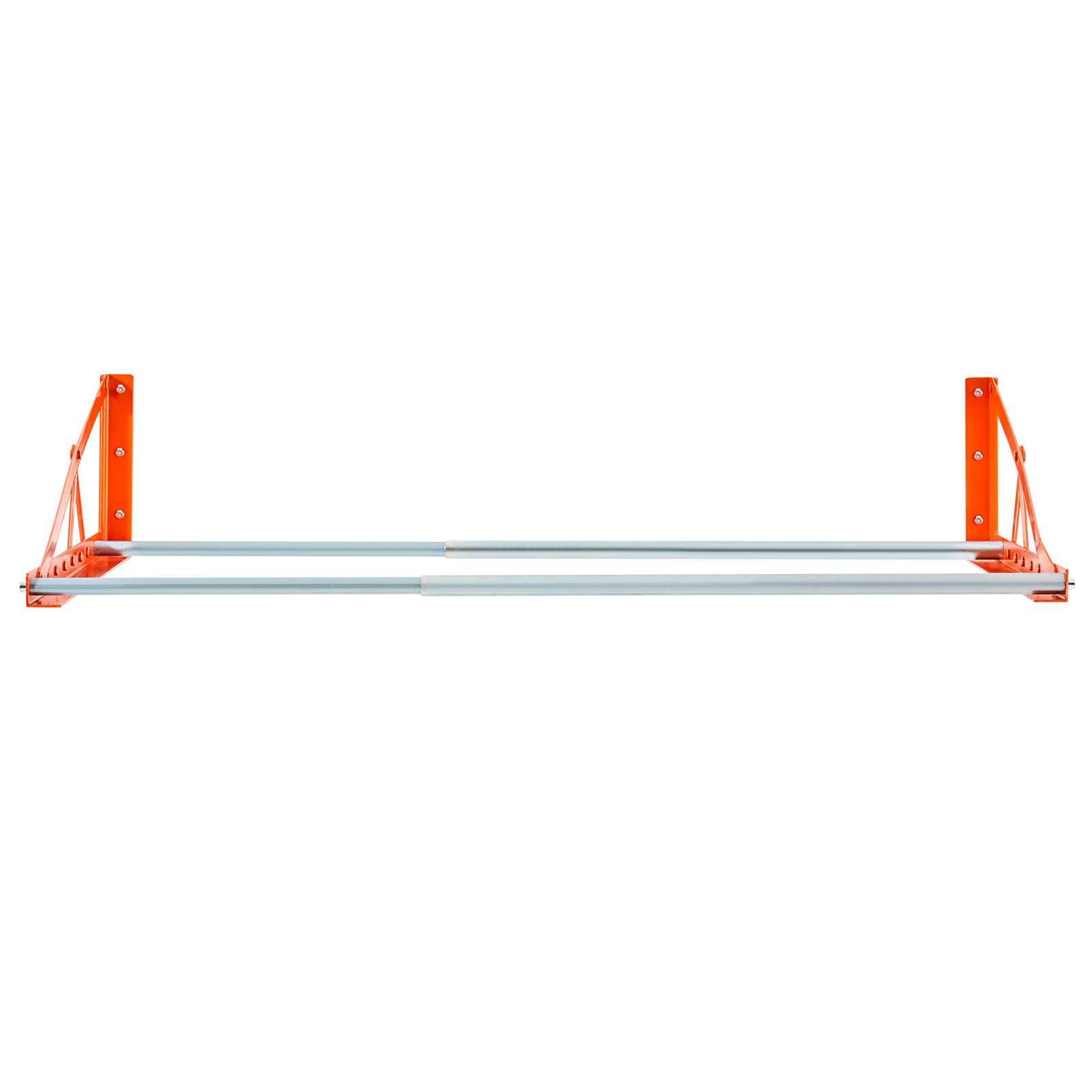 Alt View 5. VEVOR - Wall Mounted Tire Rack, 31" - 56" Adjustable Tire Rack, Q235 Heavy-Duty Steel Tire Storage Rack - Orange.