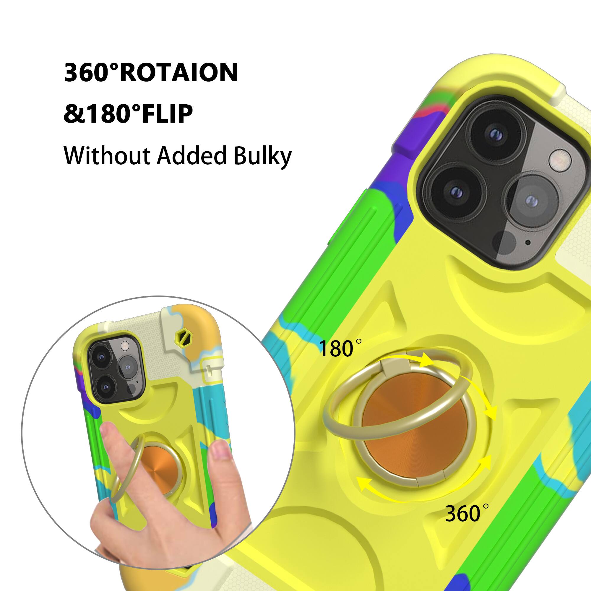 360° ROTATION & 180° FLIP  
Without Added Bulky
