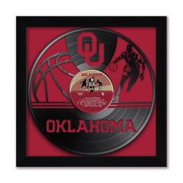 Sporticulture - Oklahoma Sooners Framed 13" x 13" Vinyl Record Art Print - Red