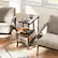 Alt View 4. Costway - Costway 1 PCS Modern G-Shaped End Table Home 3-Tier Side Table with Storage Shelves Accent Table Gray - Grey + Black.