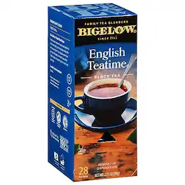 Bigelow - English Teatime Black Tea Bags, 28/Box (RCB003451)