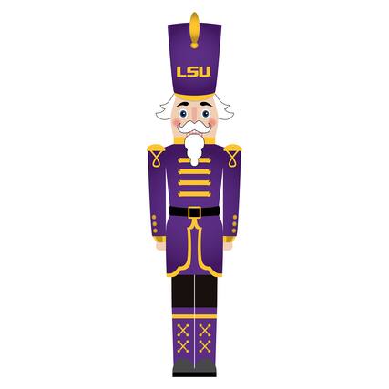Front. Fan Creations - LSU Tigers 46" Nutcracker Leaner - Multicolor.