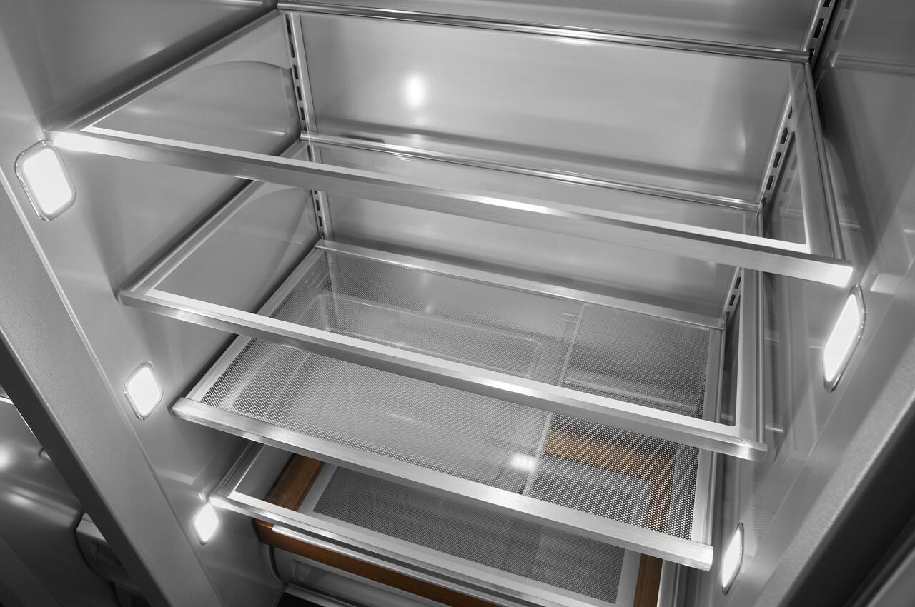 Alt View 15. KitchenAid - 20.8 Cu. Ft. Side-by-Side Refrigerator with Ice and Water Dispenser - Stainless Steel with PrintShield Finish.